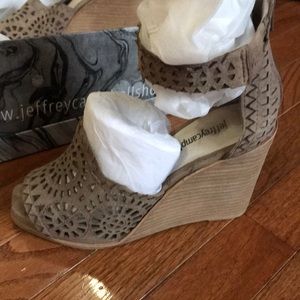 Jeffrey Campbell wedge sandals. Only wore once.